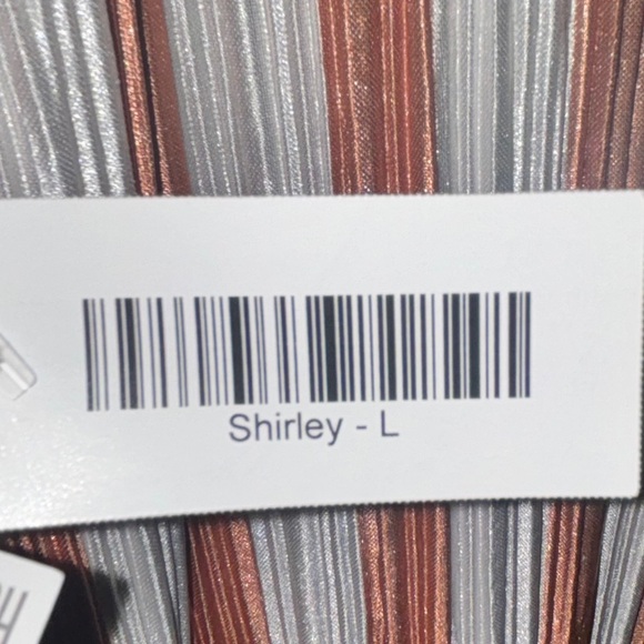 WOMENS COVER KIMONO DUSTER-LULAROE SHIRLEY-POLY-PEACH STRIPES-SIZE-LARGE NWT - Picture 14 of 14